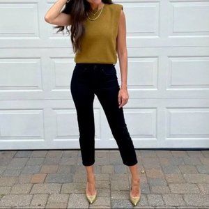 EXPRESS Women's Size Small Ribbed Padded Shoulder Sweater Retail $48.00